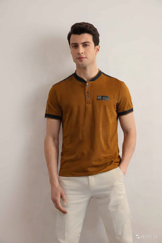 Classic Cotton Button Polo T-Shirt – Smart Casual Essential