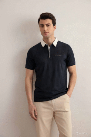 Prada Men's Zipper Cotton T-Shirt